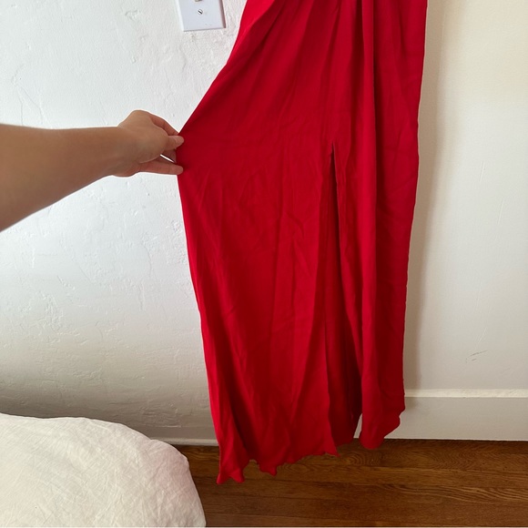 Reformation Bray Dress- Cherry red - Picture 5 of 12